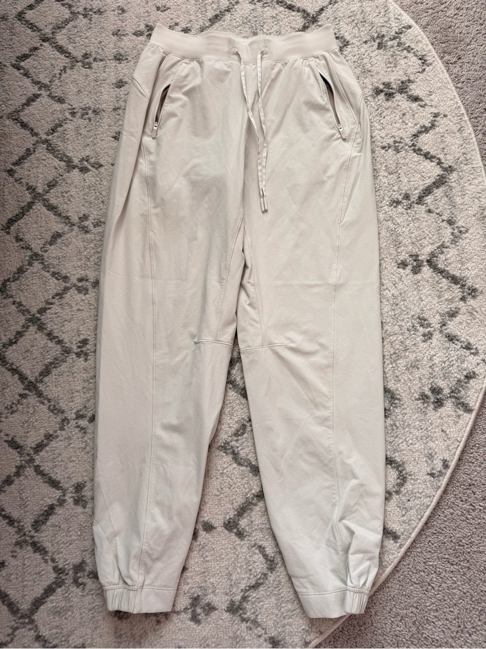Women’s Light Gray Jogger Pants – Drawstring Waist
